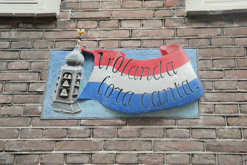 Netherlands' flag . Pic taken in Amsterdam (July, 2015)