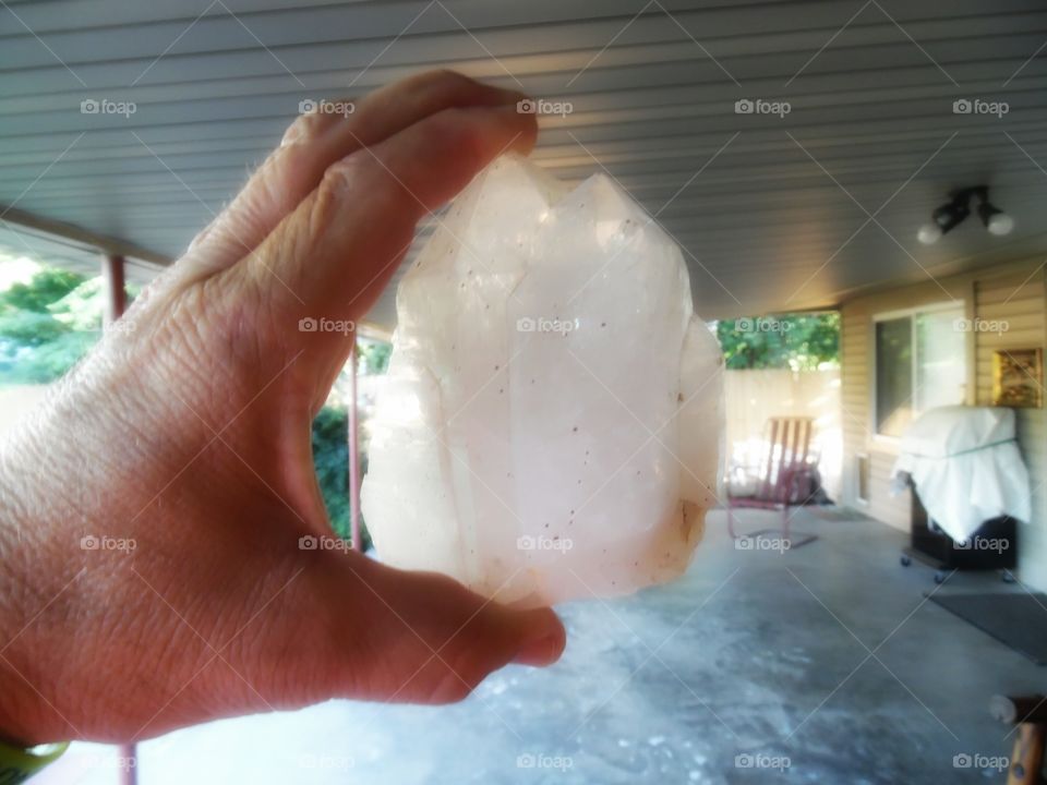 superman was here. This is a picture of a rock that looks like something out of the movie 🎥 superman