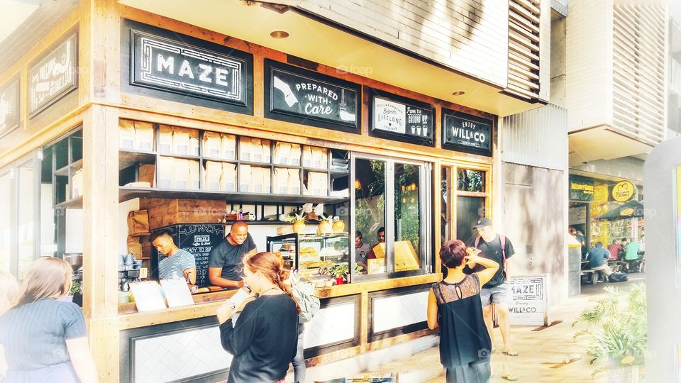 The Maze take-out coffee shop at the University of New South Wales, Sydney, Australia.