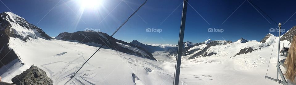 Jungfrau mountain snow landscape