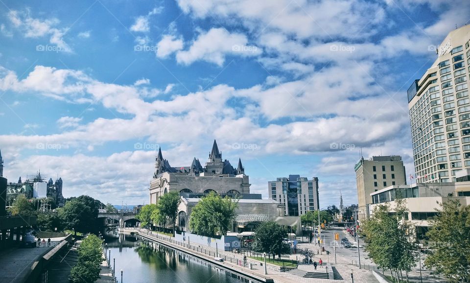 Cloudy day in Ottawa. Taken by the Rideau Canal