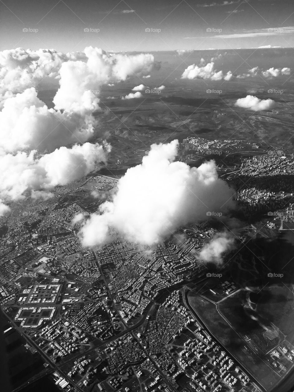 Sanliurfa city from an aircraft