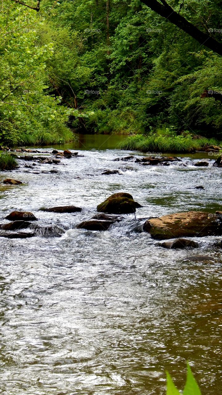 Panther creek in Stephens county Georgia