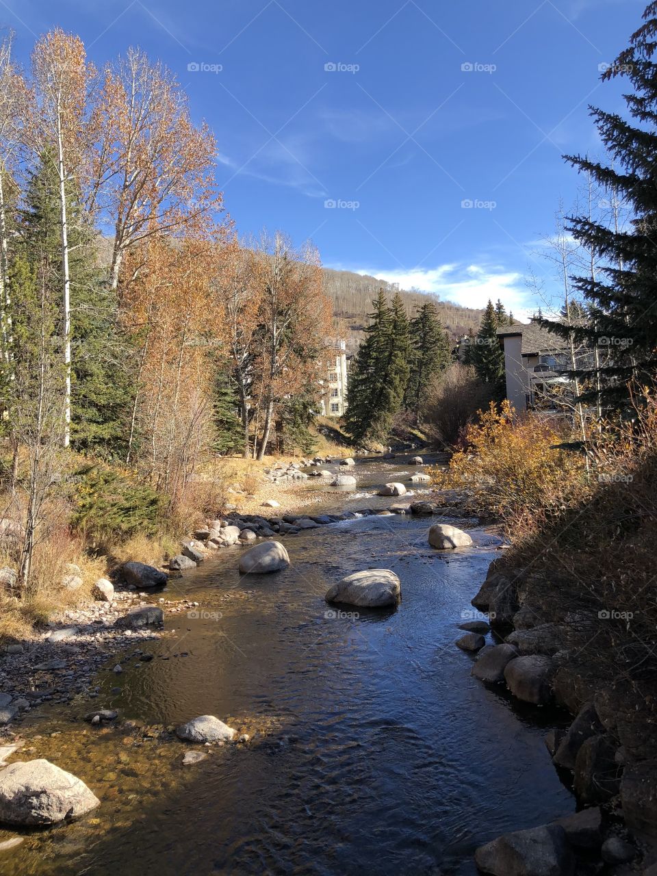 Beautiful fall in the mountains. Vail, Colorado 