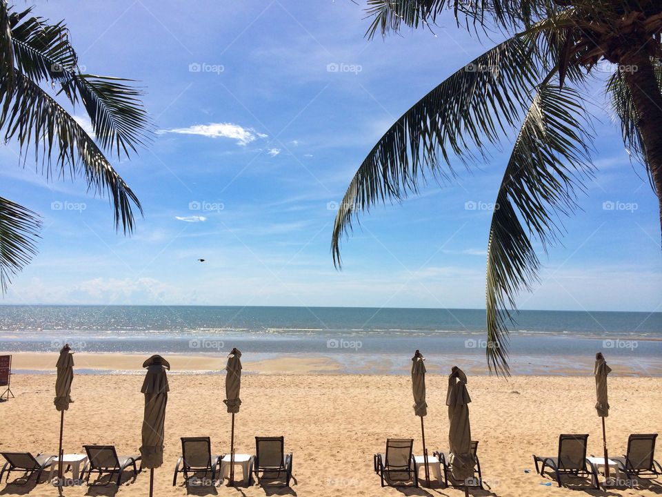 On the beach. chilling on the beach at Hua Hin