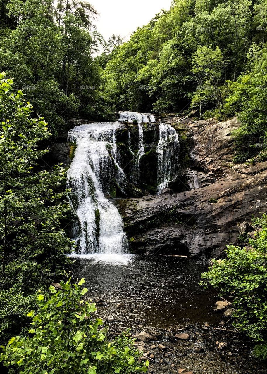 Bald River Falls in East Tennessee 