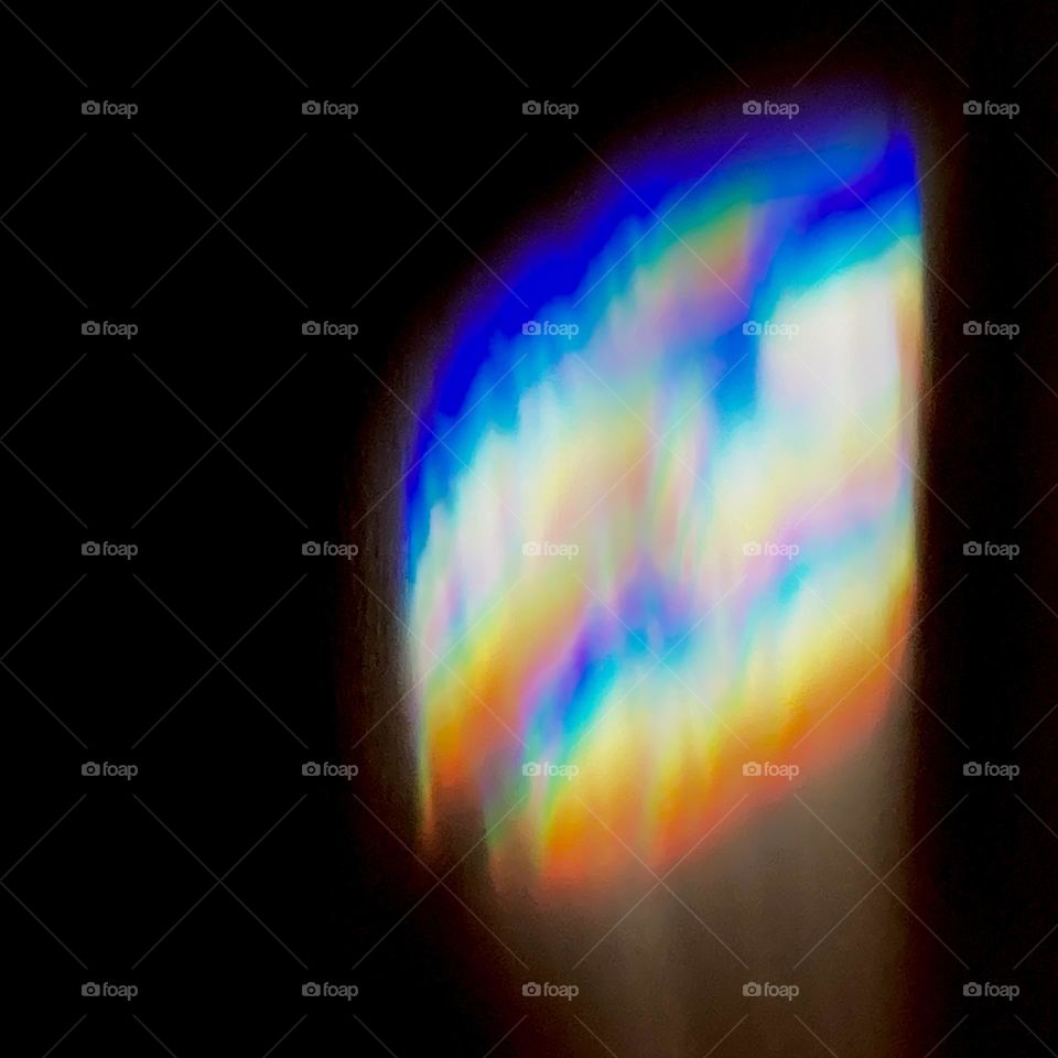 Light reflected rainbow 