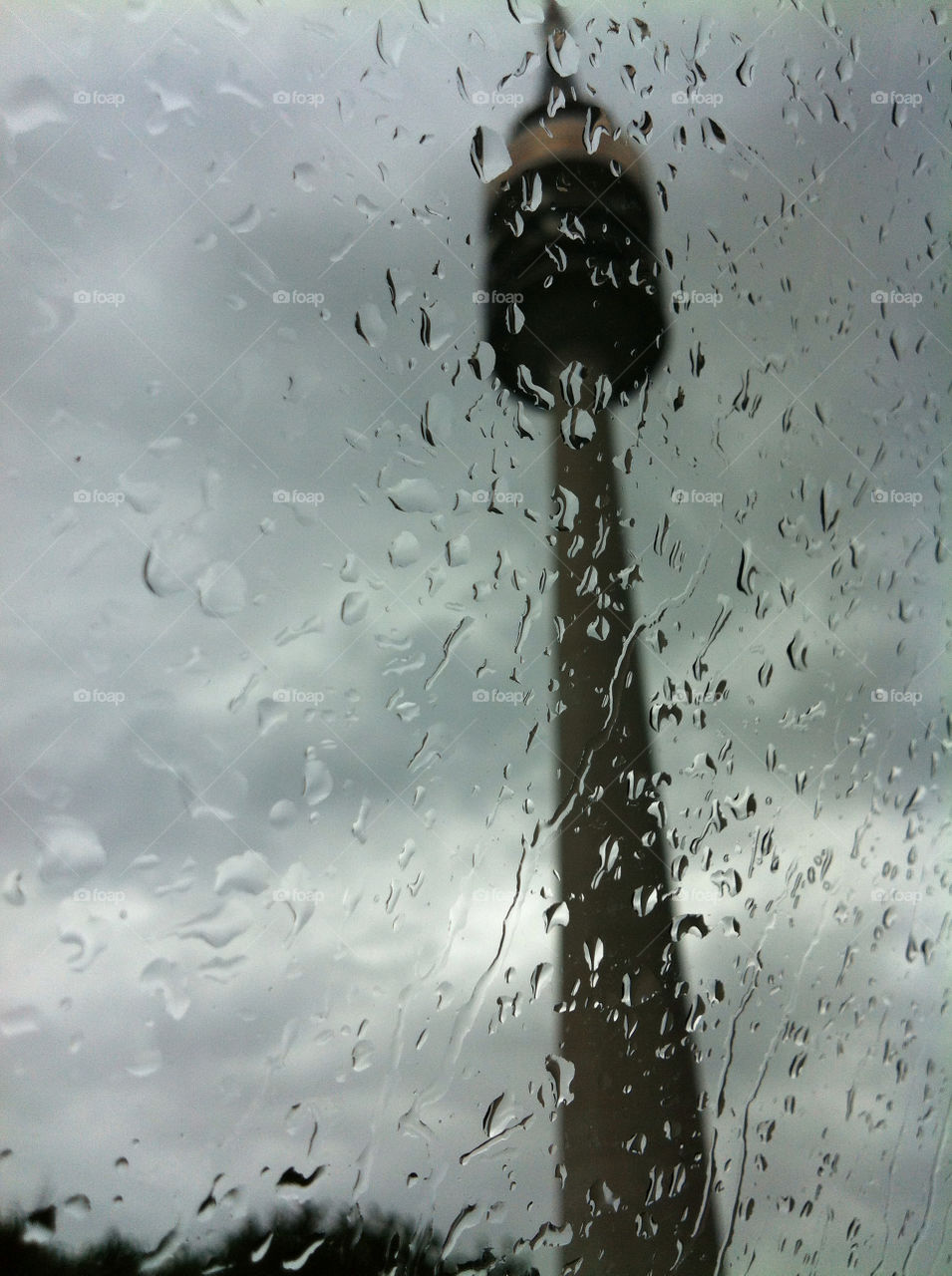 car window autumn rain by nectarb