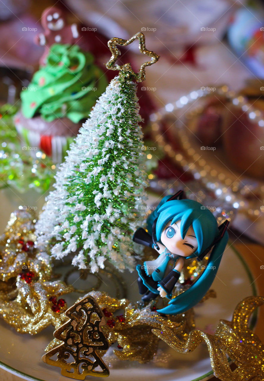 Christmastree hatsune miku