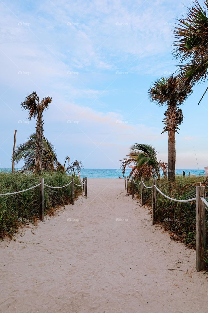 Beach entrance