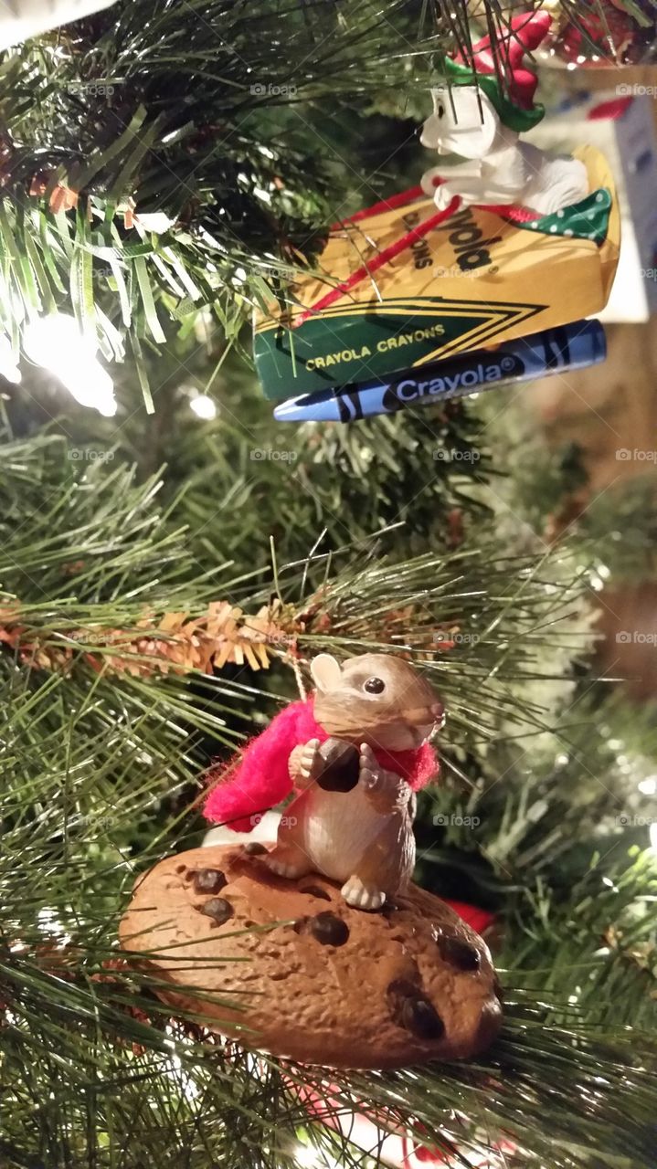 Christmas Chipmunk . Treasured old  Christmas Ornament