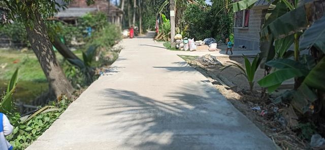 The naked Street of a village