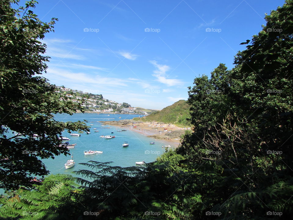 Looking across to Salcombe, Devon, UK