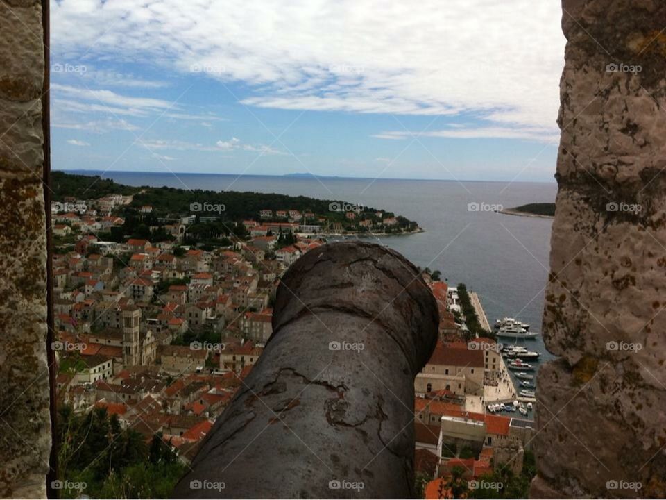 Fortified Castle overlooking Hvar in Croatia