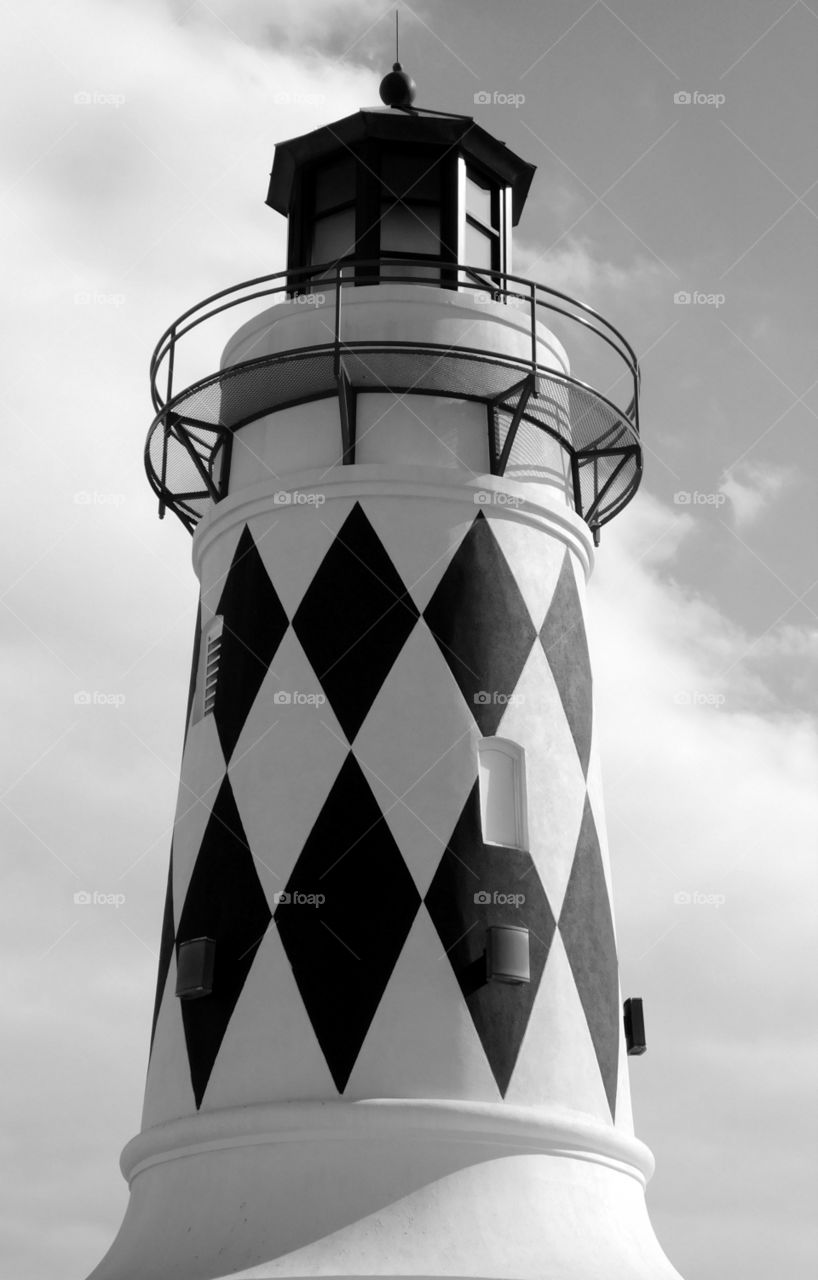 Low angle view of light house
