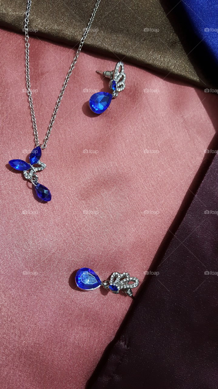 Silver Blue Jewelry