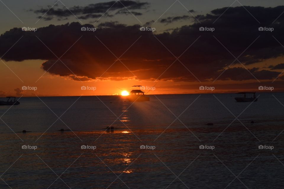 Sunset in Mauritius 