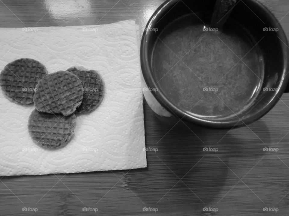 Waffles Bites and Coffee