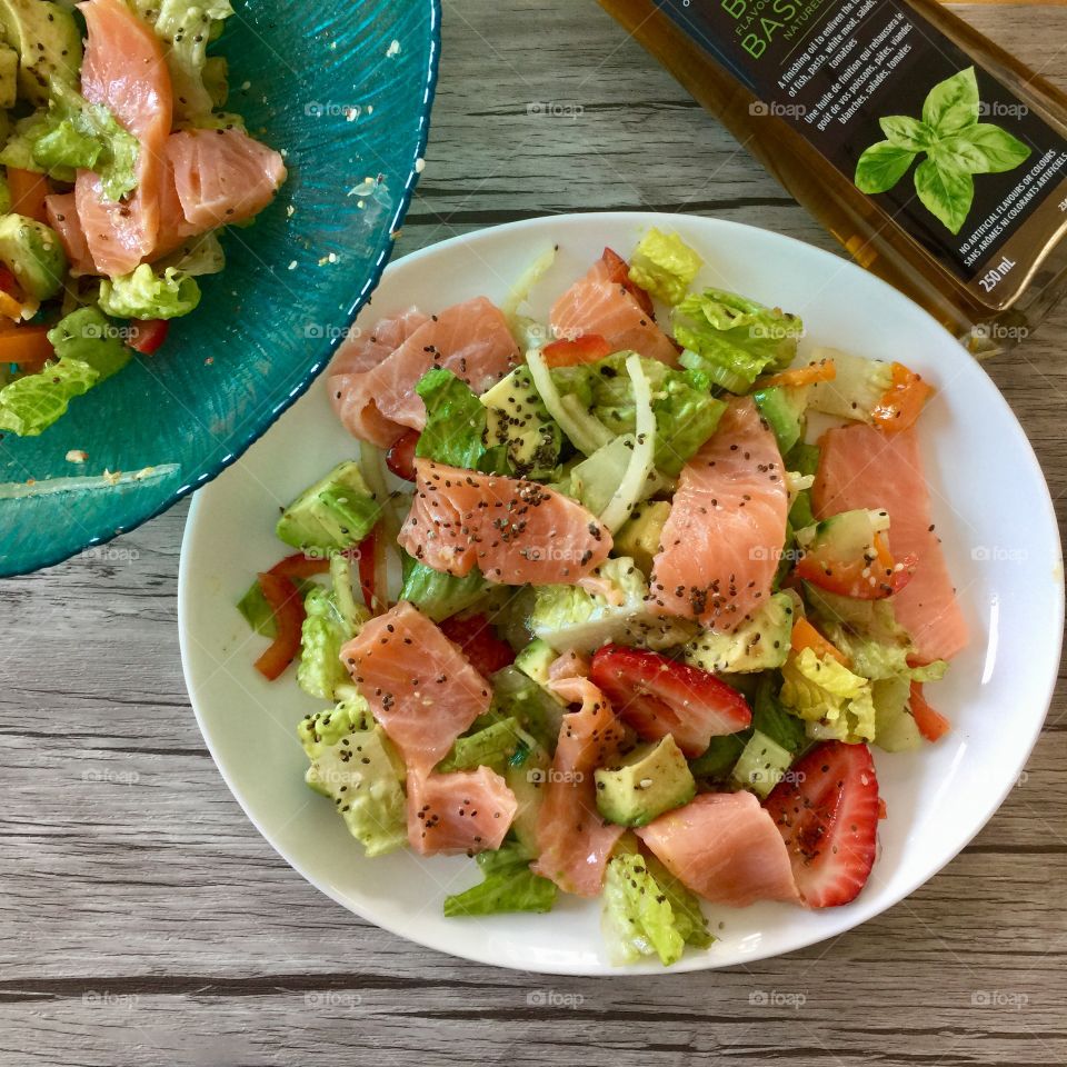 Salmon salad For diet