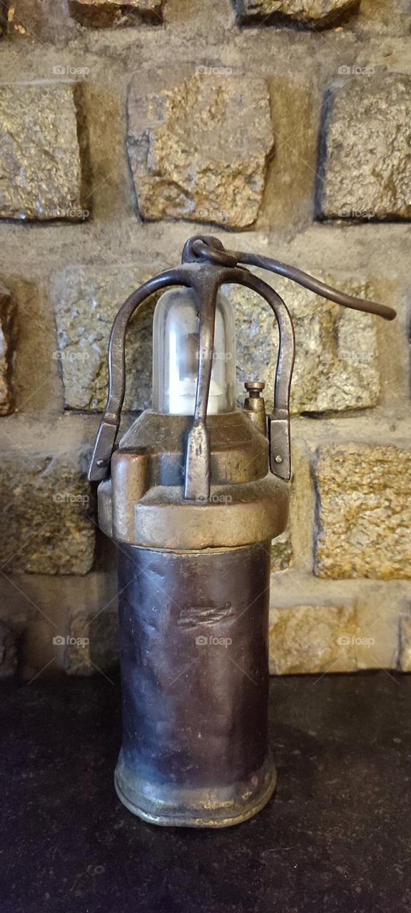 Old miner's lamp