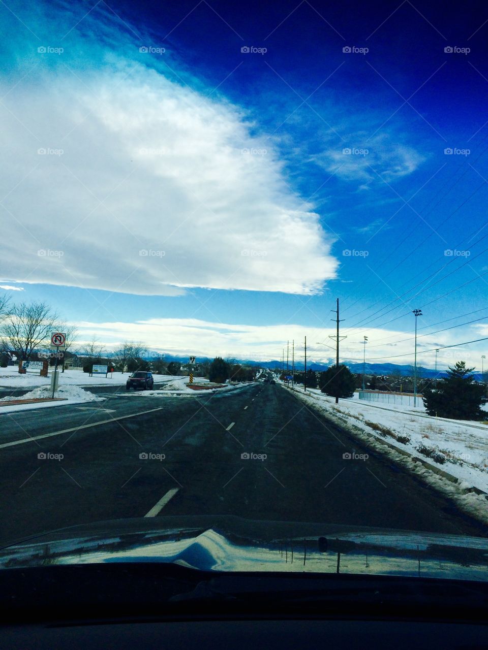 Colorado winter sky