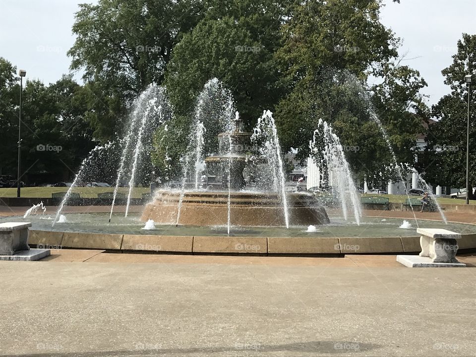 Water fountain in rural America 