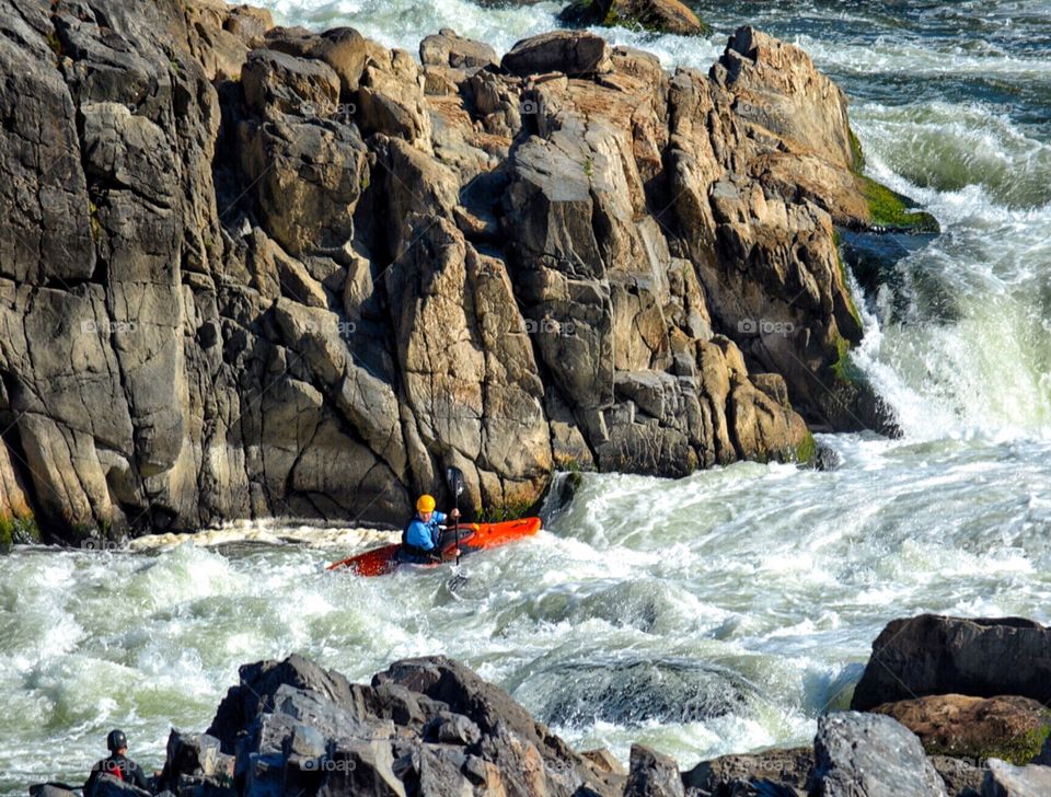 Kayaking in the Rapids