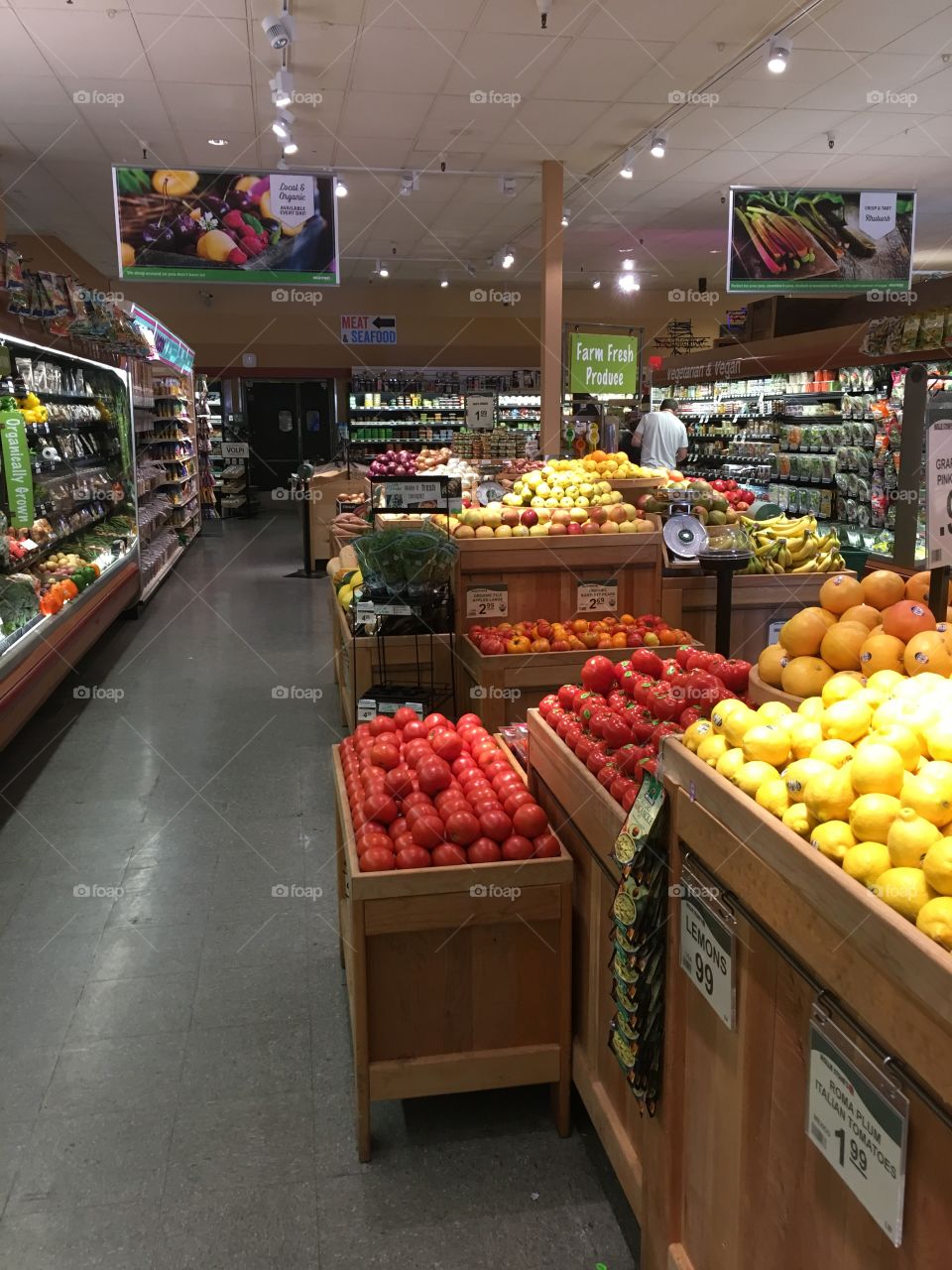 Grocery store Produce aisle 