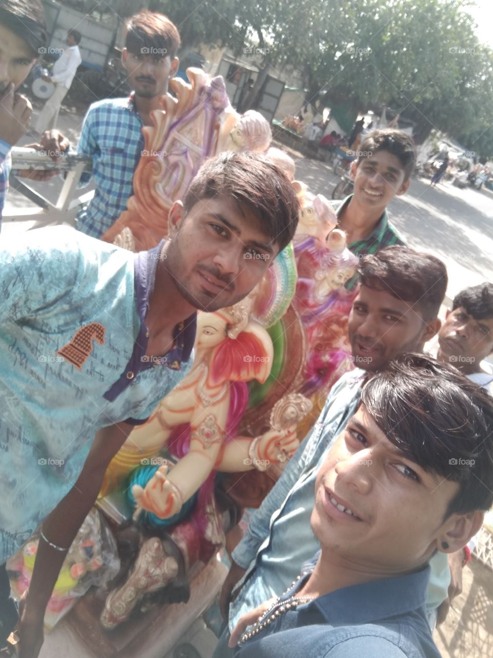 me and my all friends   are anjoing  ganesh chaturthi    








in   my village   it's amazing  .



my   life best part  .