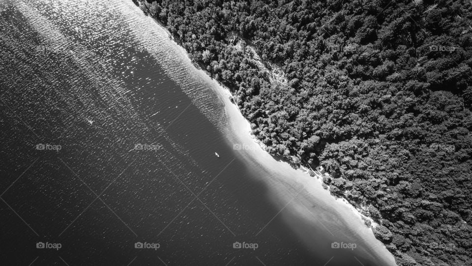 Aerial view of switzerland lake, vallée de Joux 