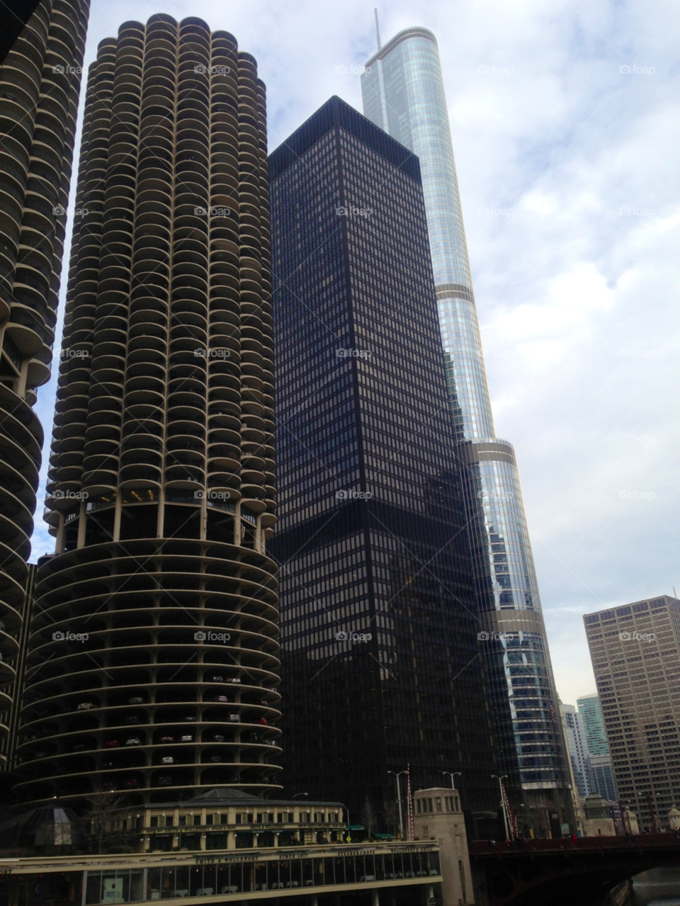 sky clouds buildings skyscrapers by mengzishiliu