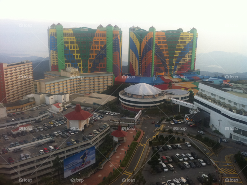 see the top from the top of the top colorful building genting highland malaysia by fabiansfong