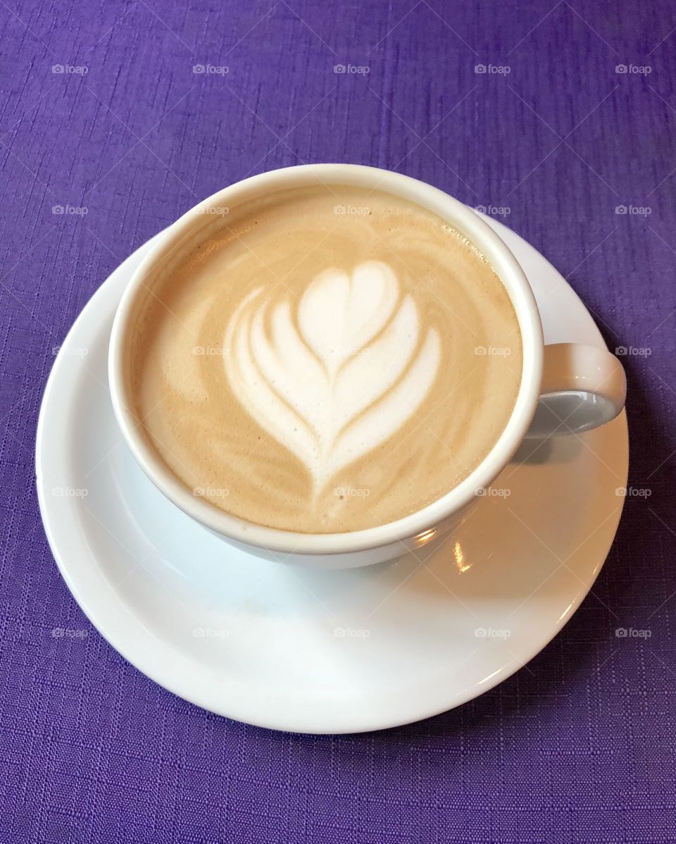 Latte, coffee shop, coffee, hot beverage, coffee mug, hot drink, cozy, love, heart, latte art