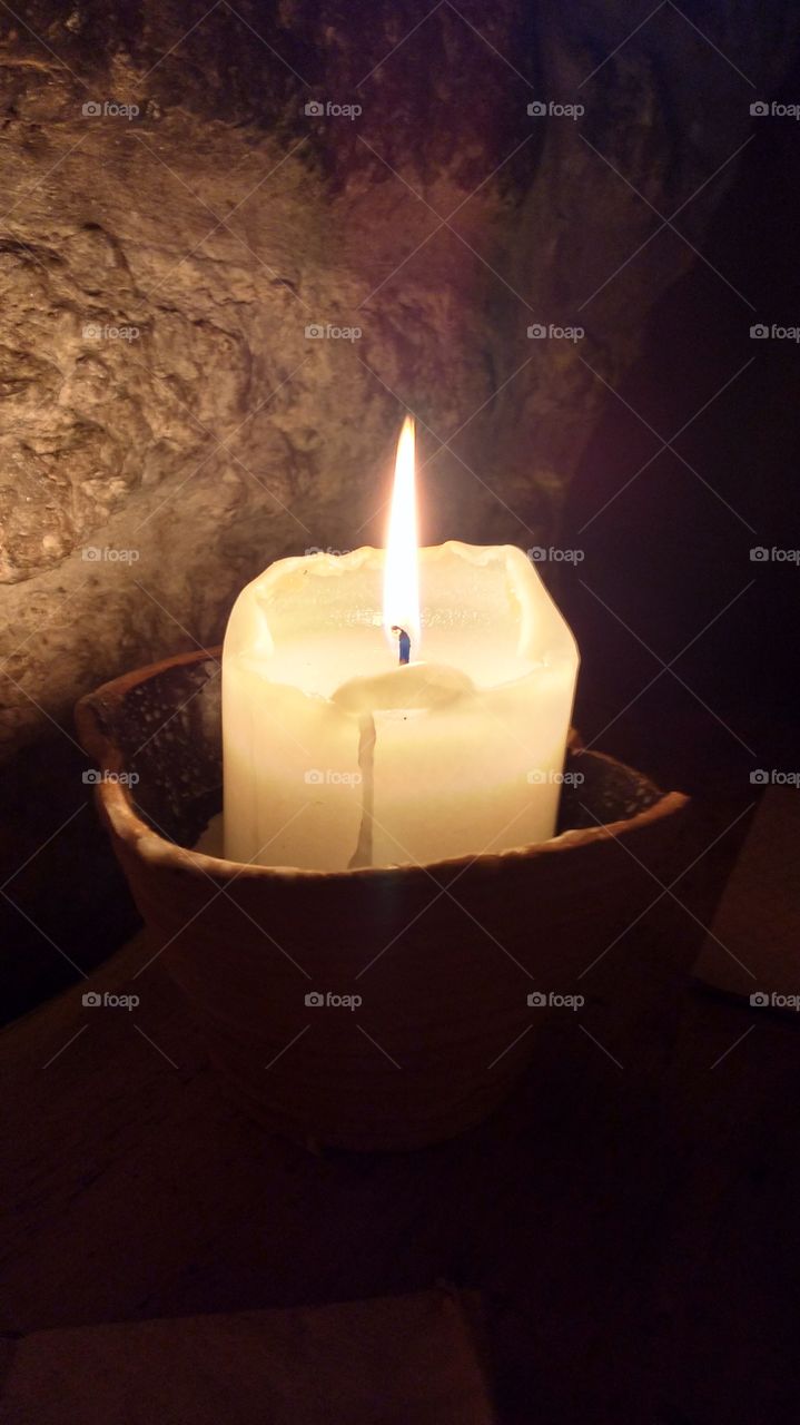 Candle burning in Dragoon Tallinn centre