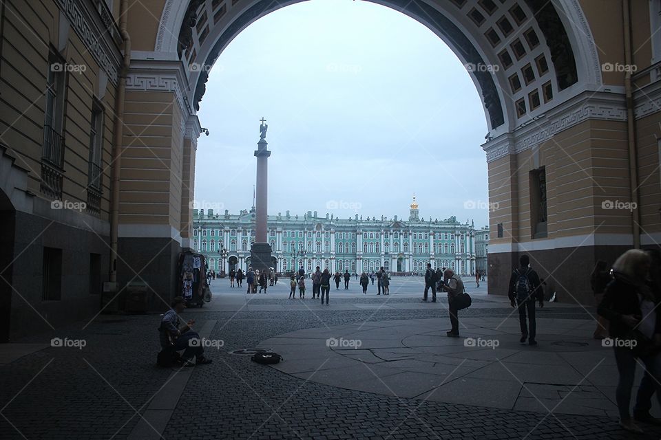 Arc on the Palace square in Saint Petersburg, the north capital of Russia