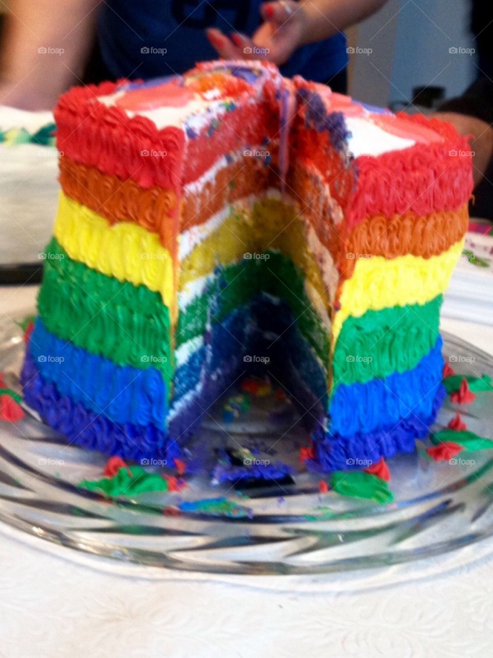 Colorful birthday cake 