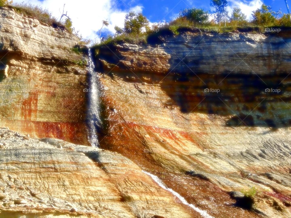 Pictured Rocks, Bridal Veil Waterfall