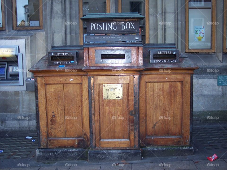 English posting box