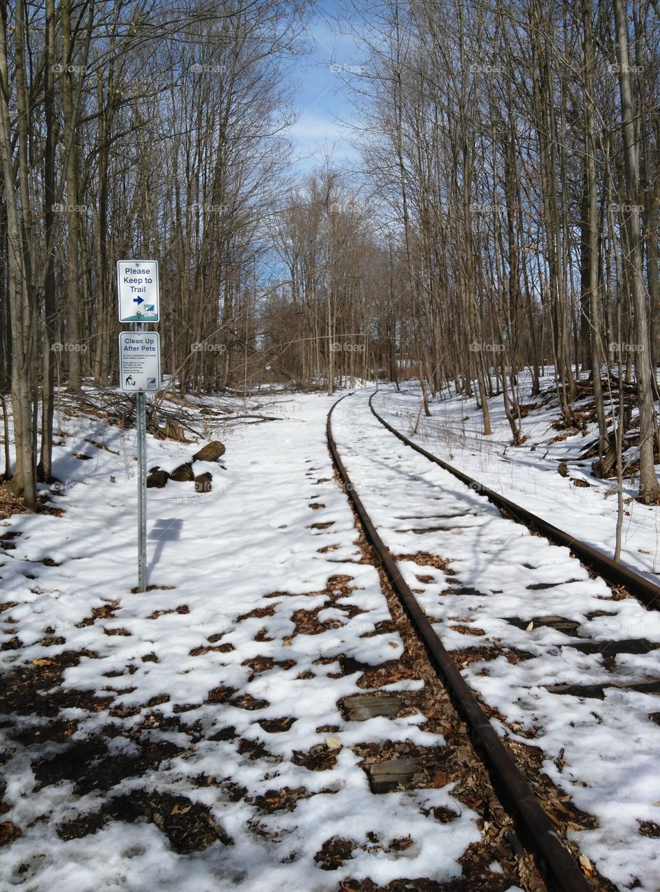 abandonded railroad tracks
