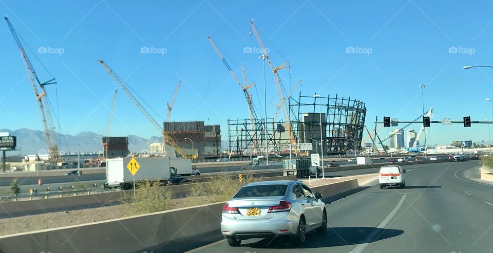 En Las Vegas Estadio de los riders en construcción 