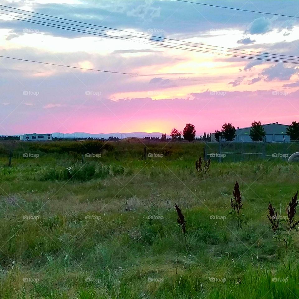 Sunset in Bozeman