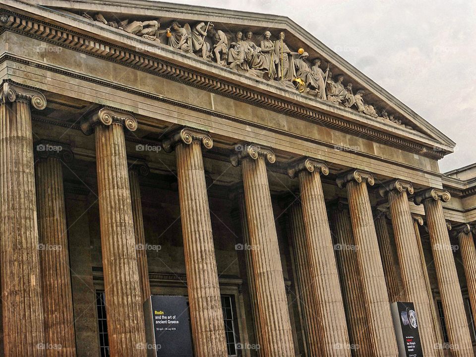 The British Museum, in the Bloomsbury area of London, United Kingdom, is a public institution dedicated to human history, art and culture. Its permanent collection of some eight million works is among the largest and most comprehensive in existence.