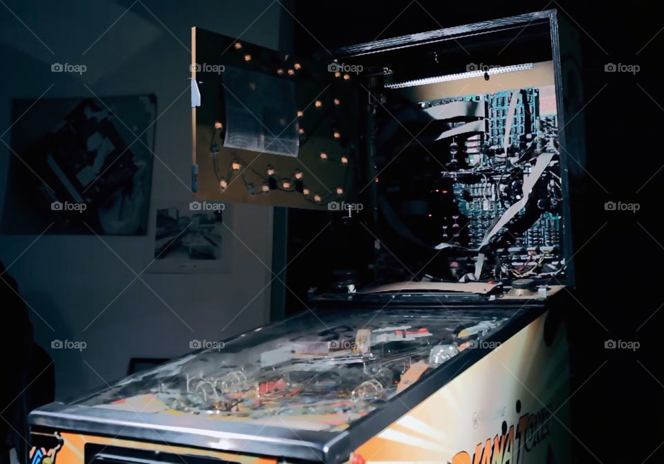 Vecchio flipper di Indiana Jones