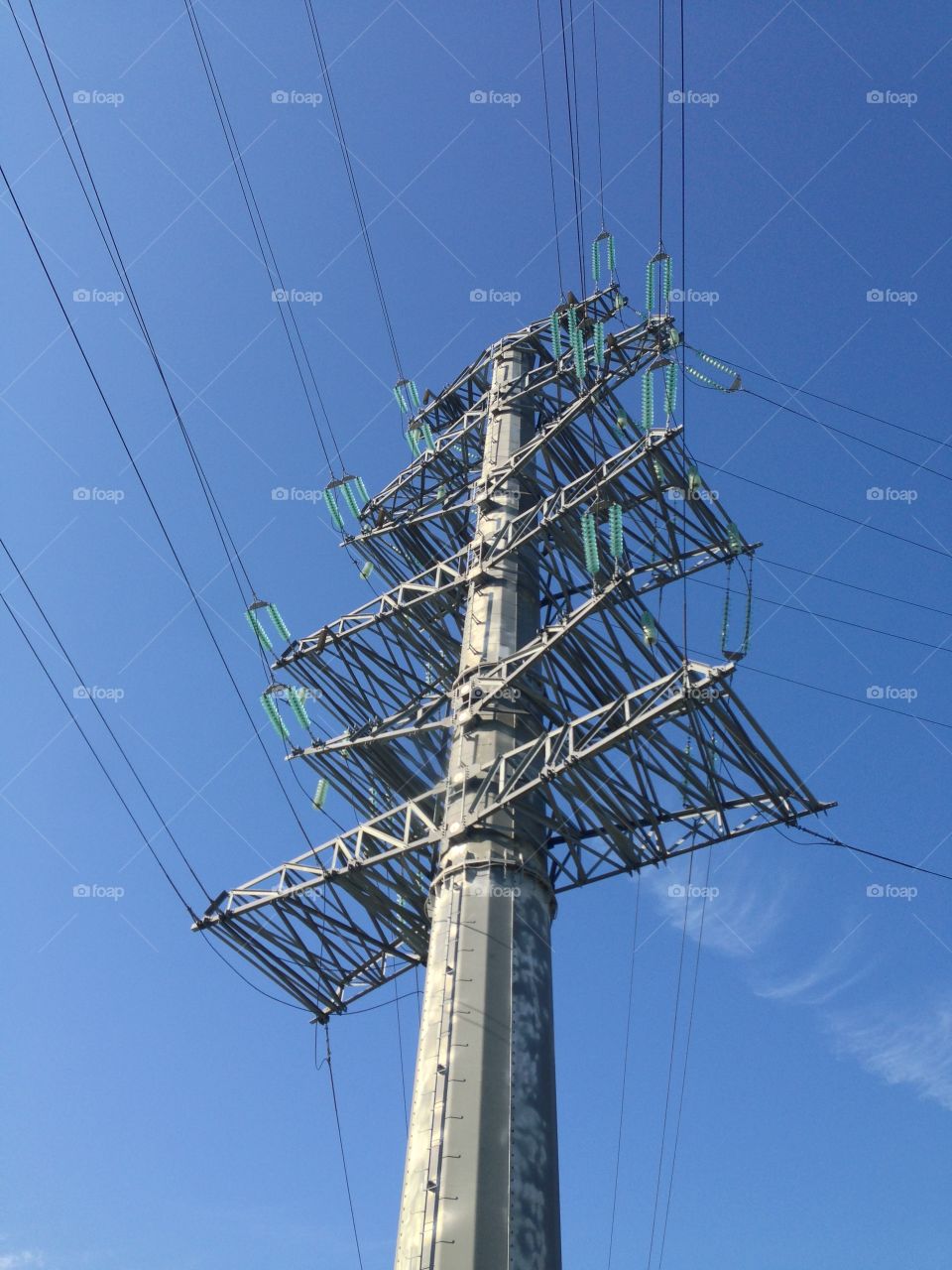 high-voltage line