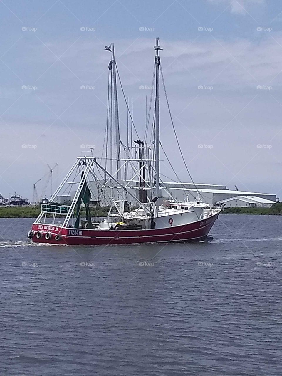 Shrimp boat in Port Fouchon Louisiana