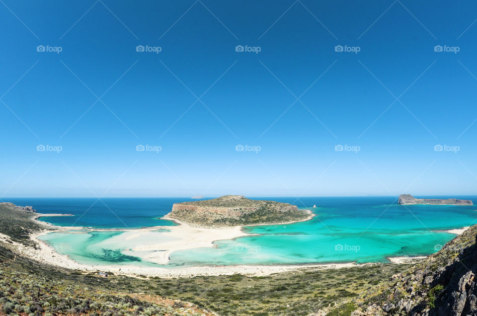 Local colors. Balos in Crete of Greece, one of the best beaches in the world!