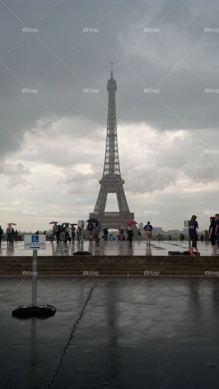 Eiffel Tower in the Rain
