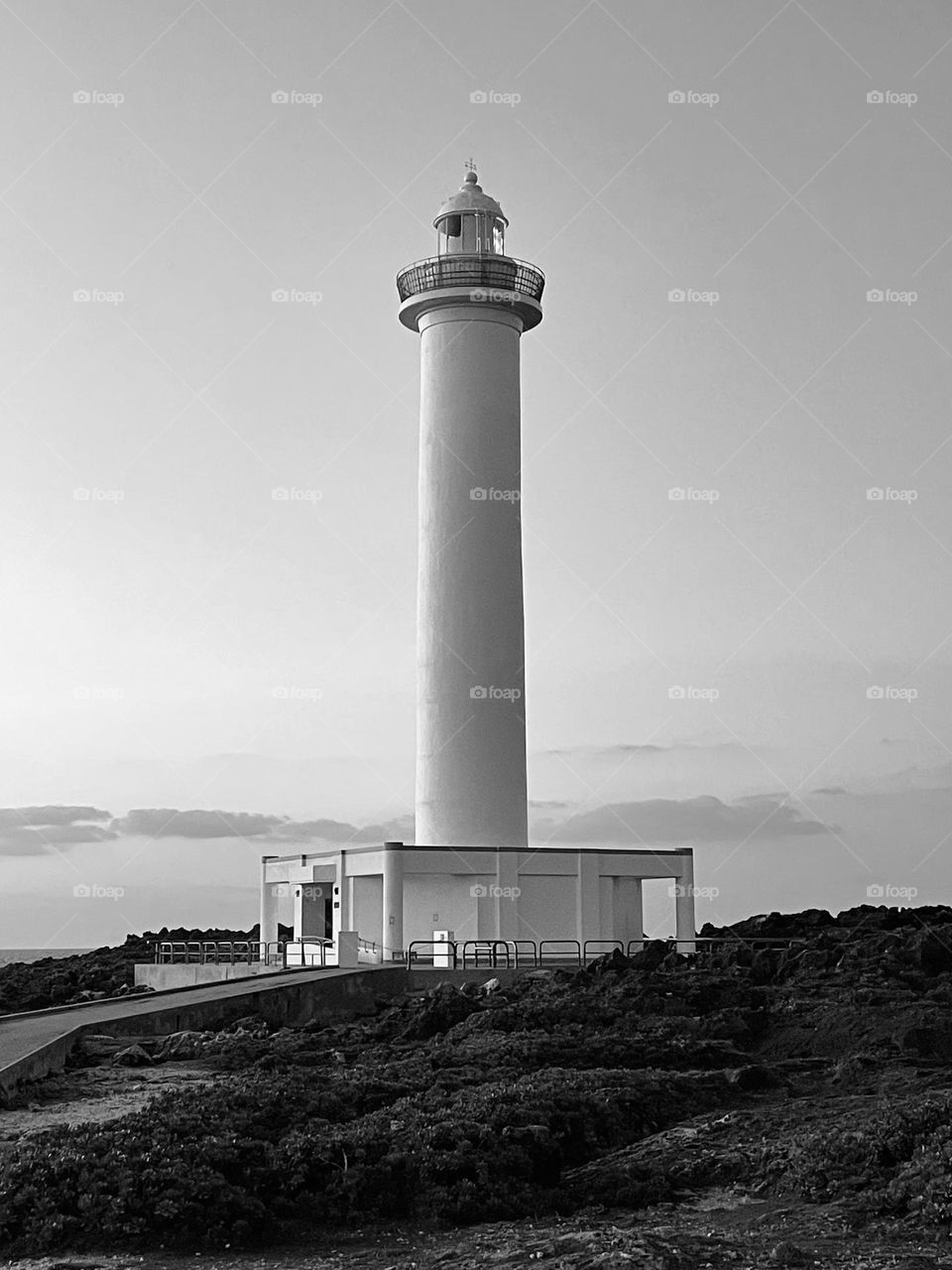 Zanpa Lighthouse in Okinawa, Japan