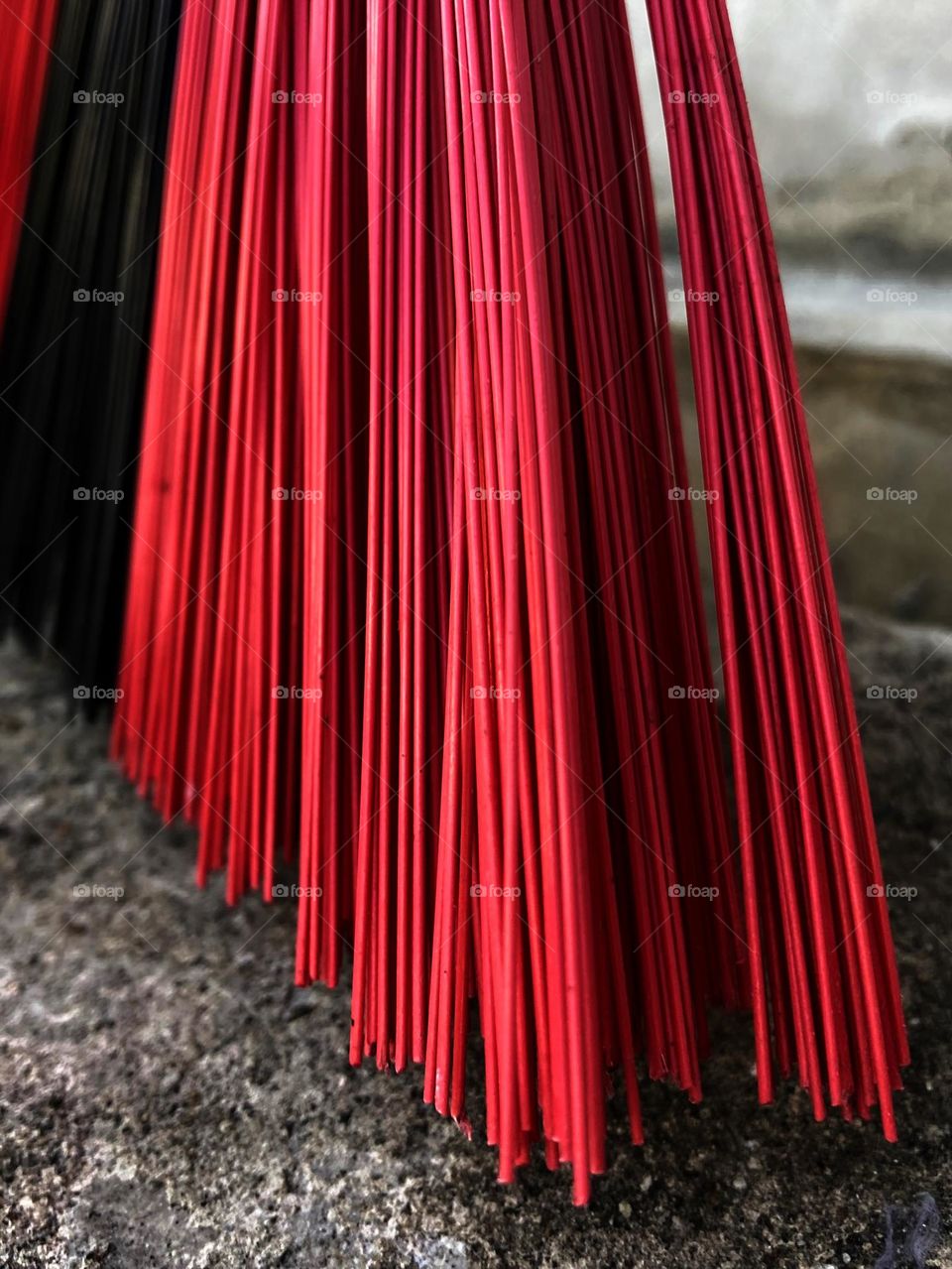 Patterns and textures of a broom