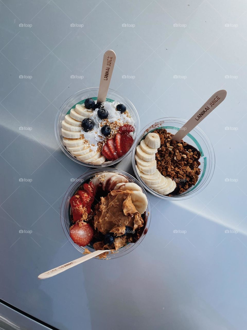 Açaí bowls from Lanikai Juice